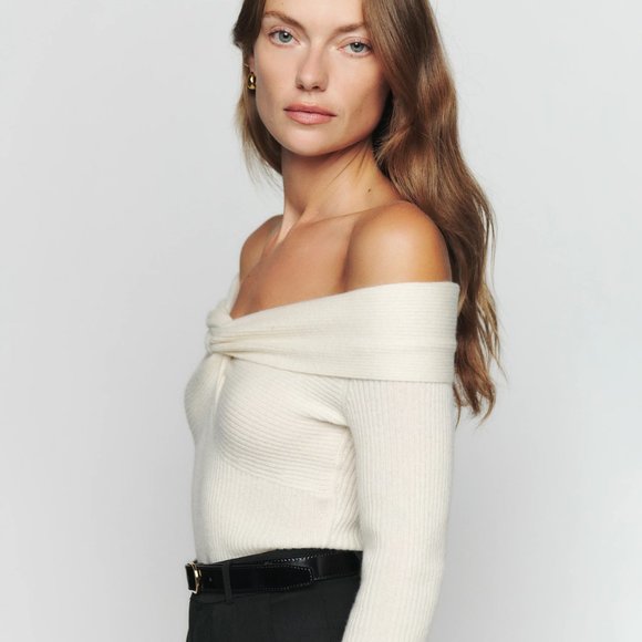 Natalia Cashmere Twist Front Sweater - Picture 4 of 6